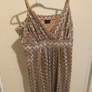 Midi Gold & Silver Dress